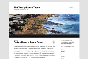 WordPress' nye standardtema Twenty Eleven.